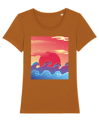 Geometric Sunset Roasted Orange