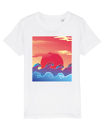 Geometric Sunset White