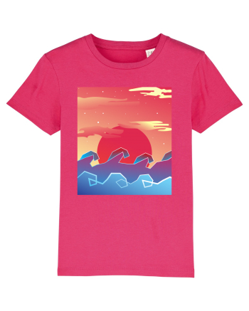 Geometric Sunset Raspberry
