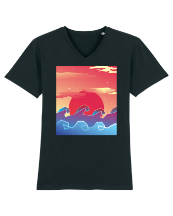 Geometric Sunset Black