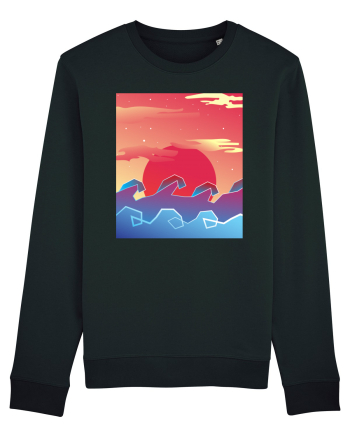 Geometric Sunset Black