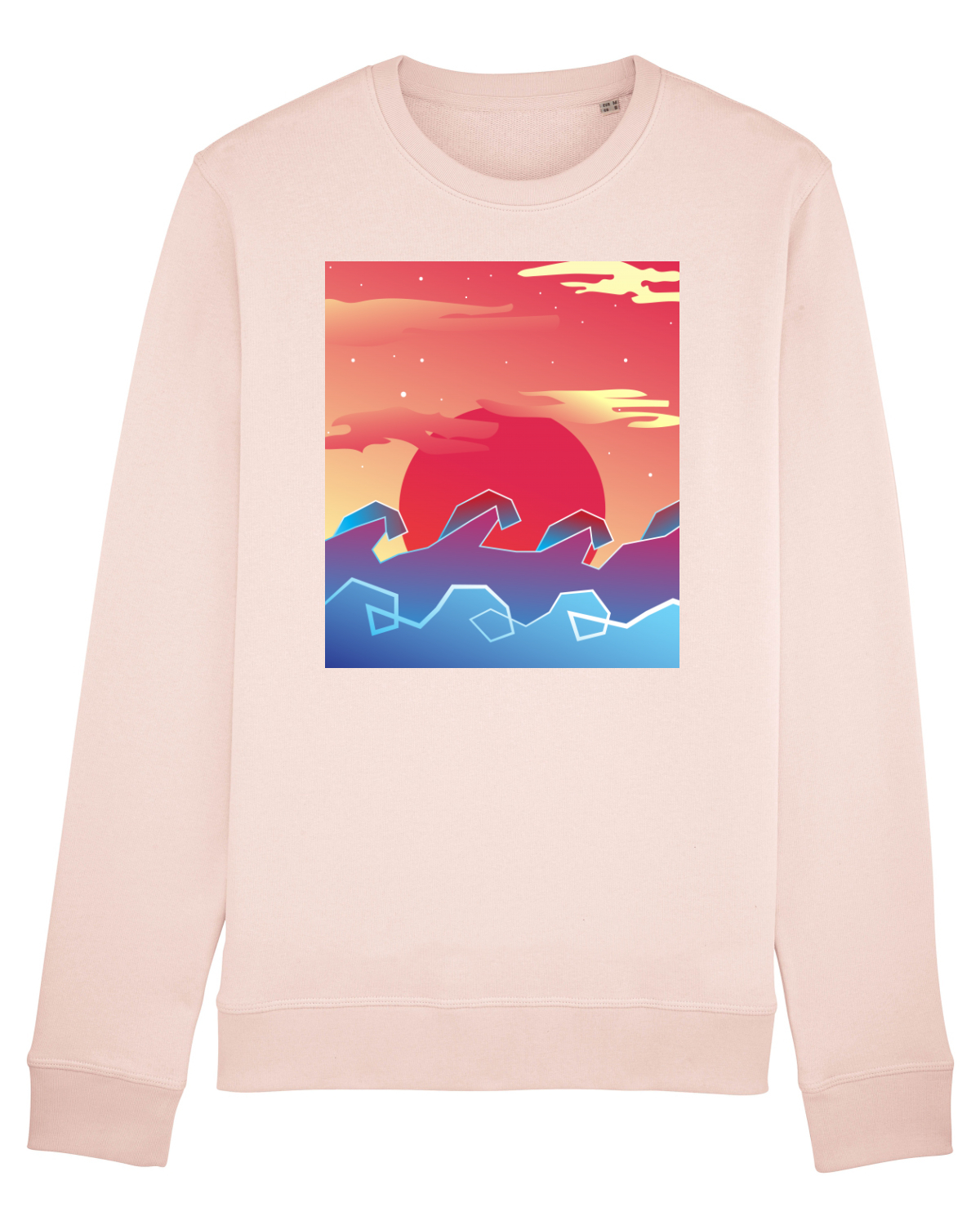 Bluză mânecă lungă Unisex Rise Candy Pink