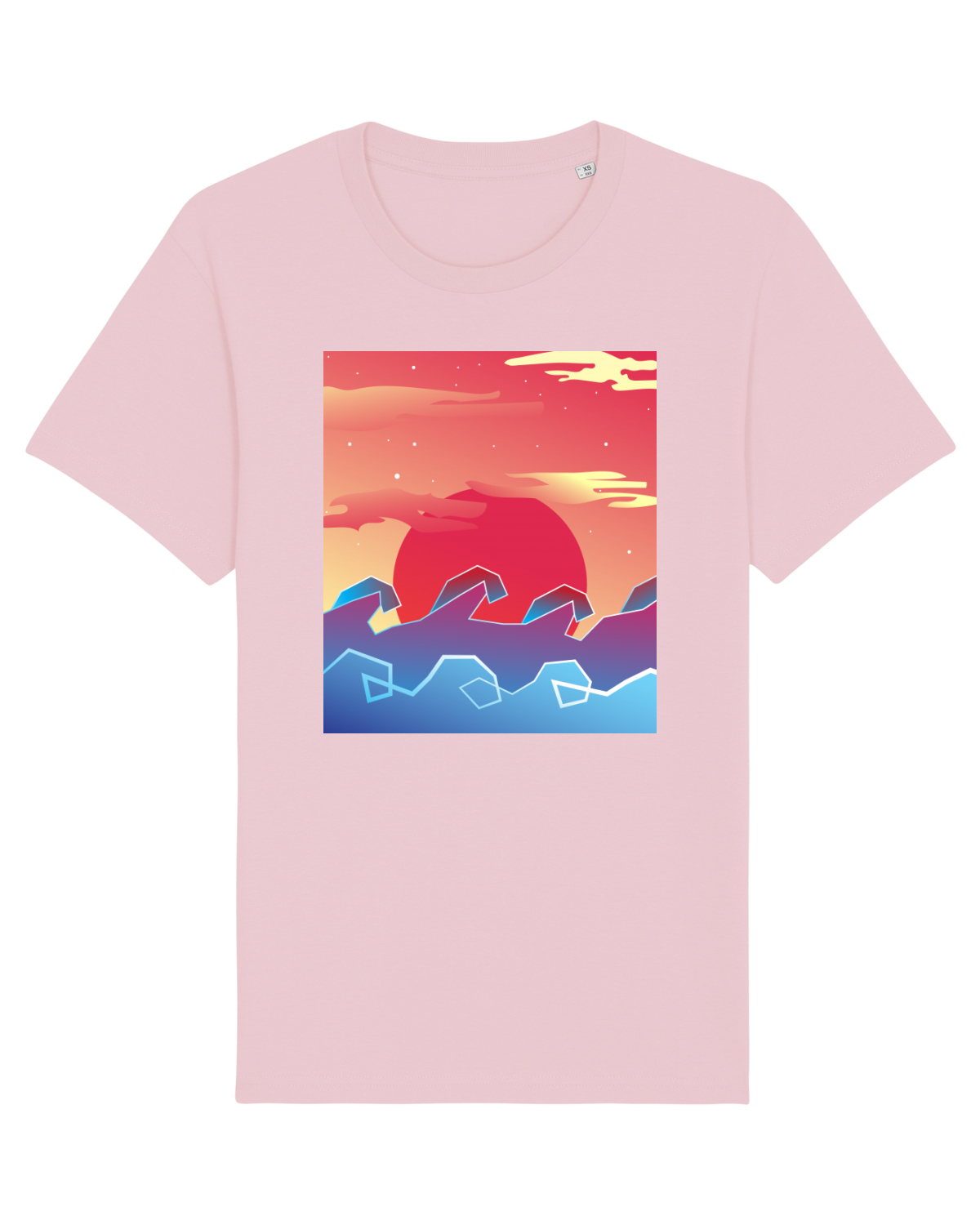 Tricou mânecă scurtă Unisex Rocker Cotton Pink