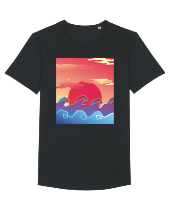 Geometric Sunset Black