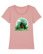 Ninja Tricou mânecă scurtă guler larg fitted Damă Expresser