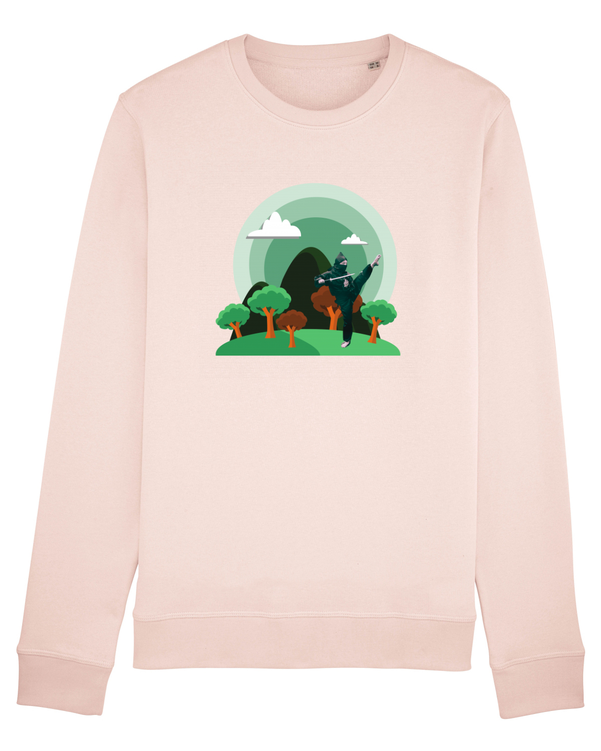 Bluză mânecă lungă Unisex Rise Candy Pink