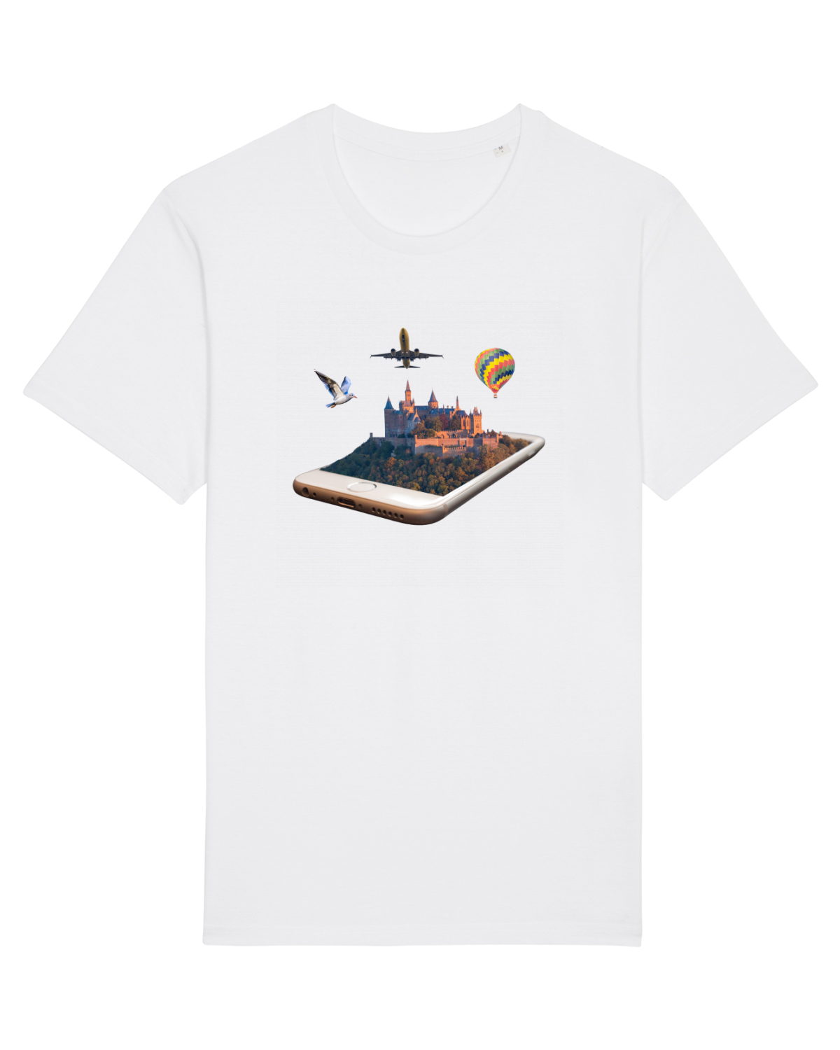 Tricou mânecă scurtă Unisex Rocker White