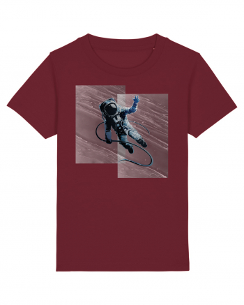 Astronaut floating between dimensions Burgundy