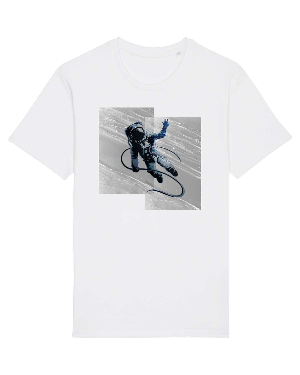 Tricou mânecă scurtă Unisex Rocker White