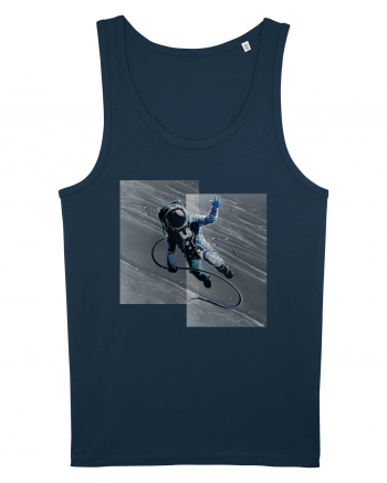 Astronaut floating between dimensions Navy