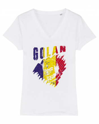 Golan Romania Tricolor White