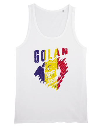 Golan Romania Tricolor White
