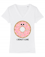 I Donut Care Tricou mânecă scurtă guler V Damă Evoker