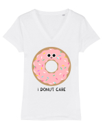 I Donut Care Tricou mânecă scurtă guler V Damă Evoker