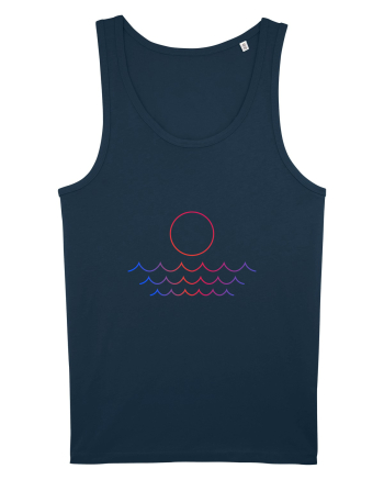 Line Sunset Navy