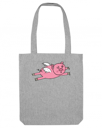 Flying Pig Heather Grey