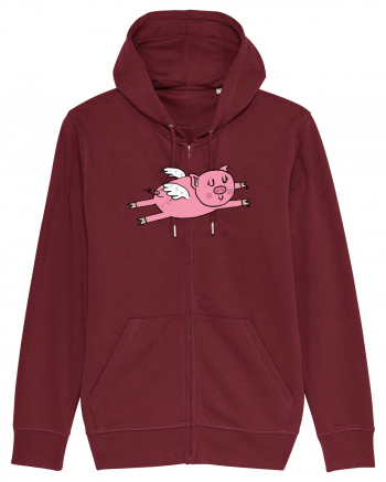 Flying Pig Burgundy