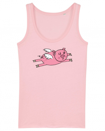 Flying Pig Cotton Pink