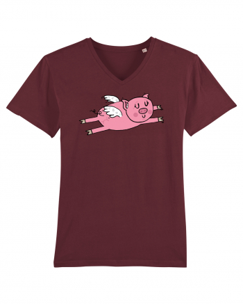 Flying Pig Burgundy