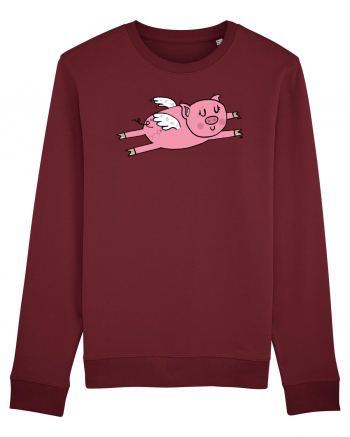 Flying Pig Burgundy