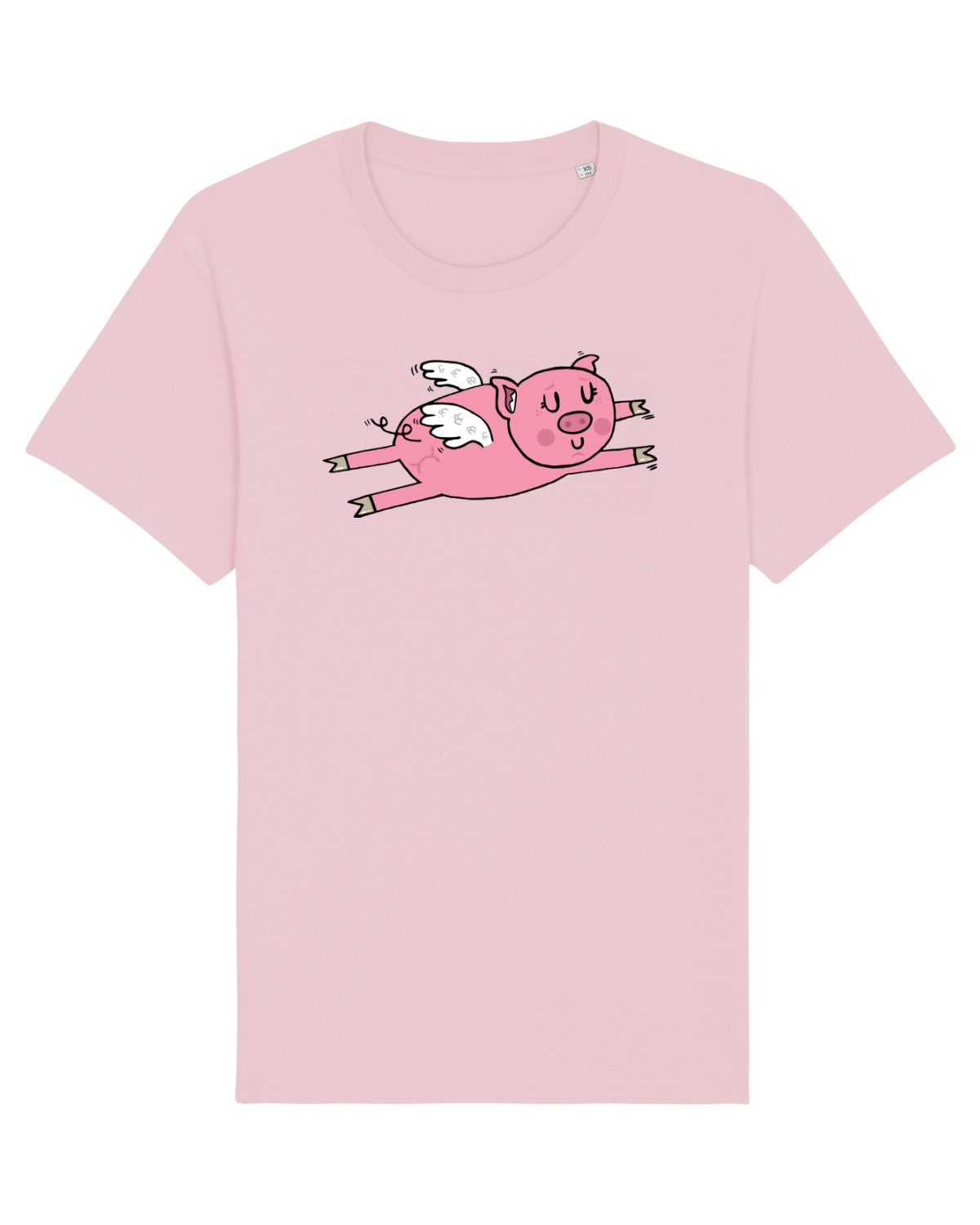 Tricou mânecă scurtă Unisex Rocker Cotton Pink