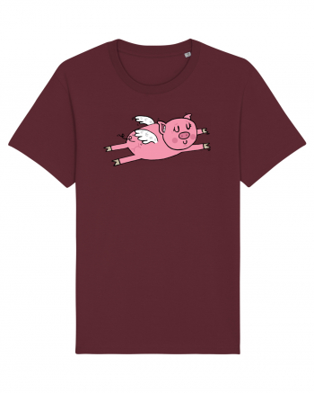 Flying Pig Burgundy