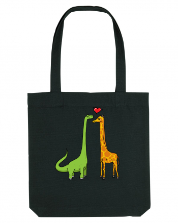 Brontosaur & Giraffe Black