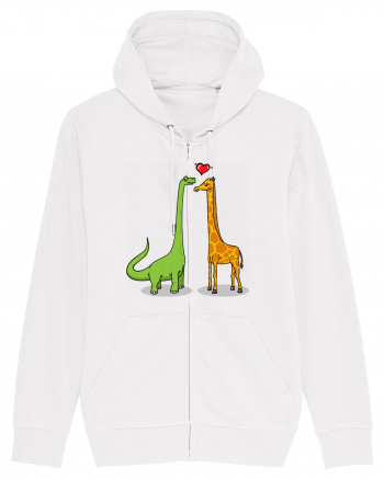 Brontosaur & Giraffe White