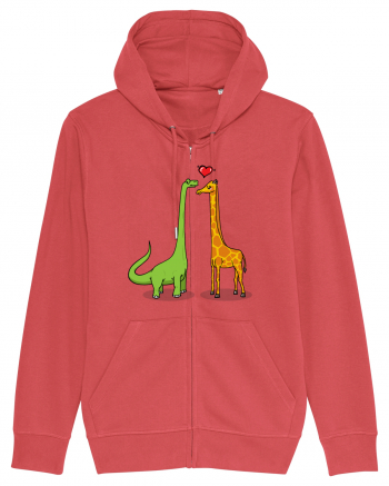 Brontosaur & Giraffe Carmine Red