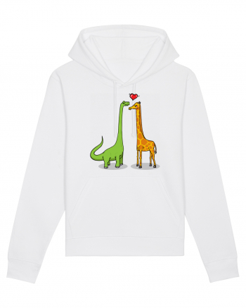 Brontosaur & Giraffe White