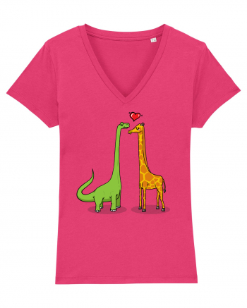 Brontosaur & Giraffe Raspberry