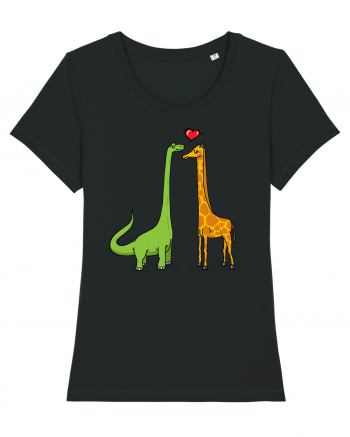 Brontosaur & Giraffe Black