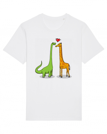 Brontosaur & Giraffe White