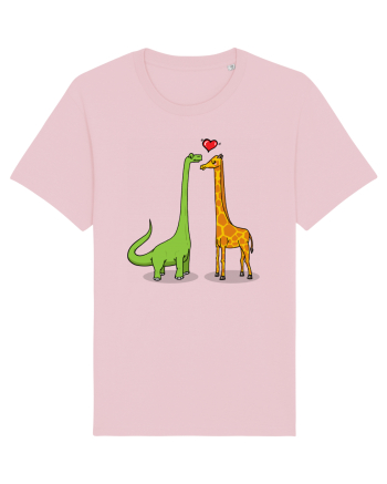 Brontosaur & Giraffe Cotton Pink