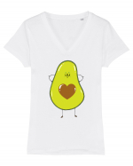 Avocado Love Tricou mânecă scurtă guler V Damă Evoker