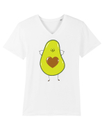 Avocado Love Tricou mânecă scurtă guler V Bărbat Presenter