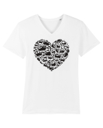 Black Cats Tricou mânecă scurtă guler V Bărbat Presenter