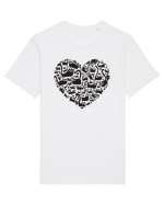 Black Cats Tricou mânecă scurtă Unisex Rocker
