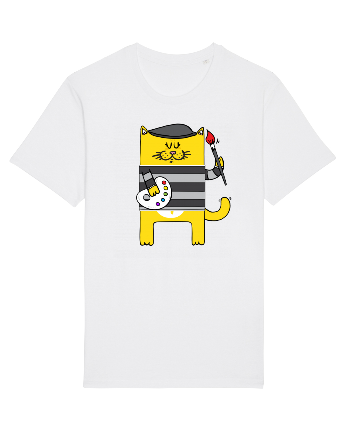 Tricou mânecă scurtă Unisex Rocker White