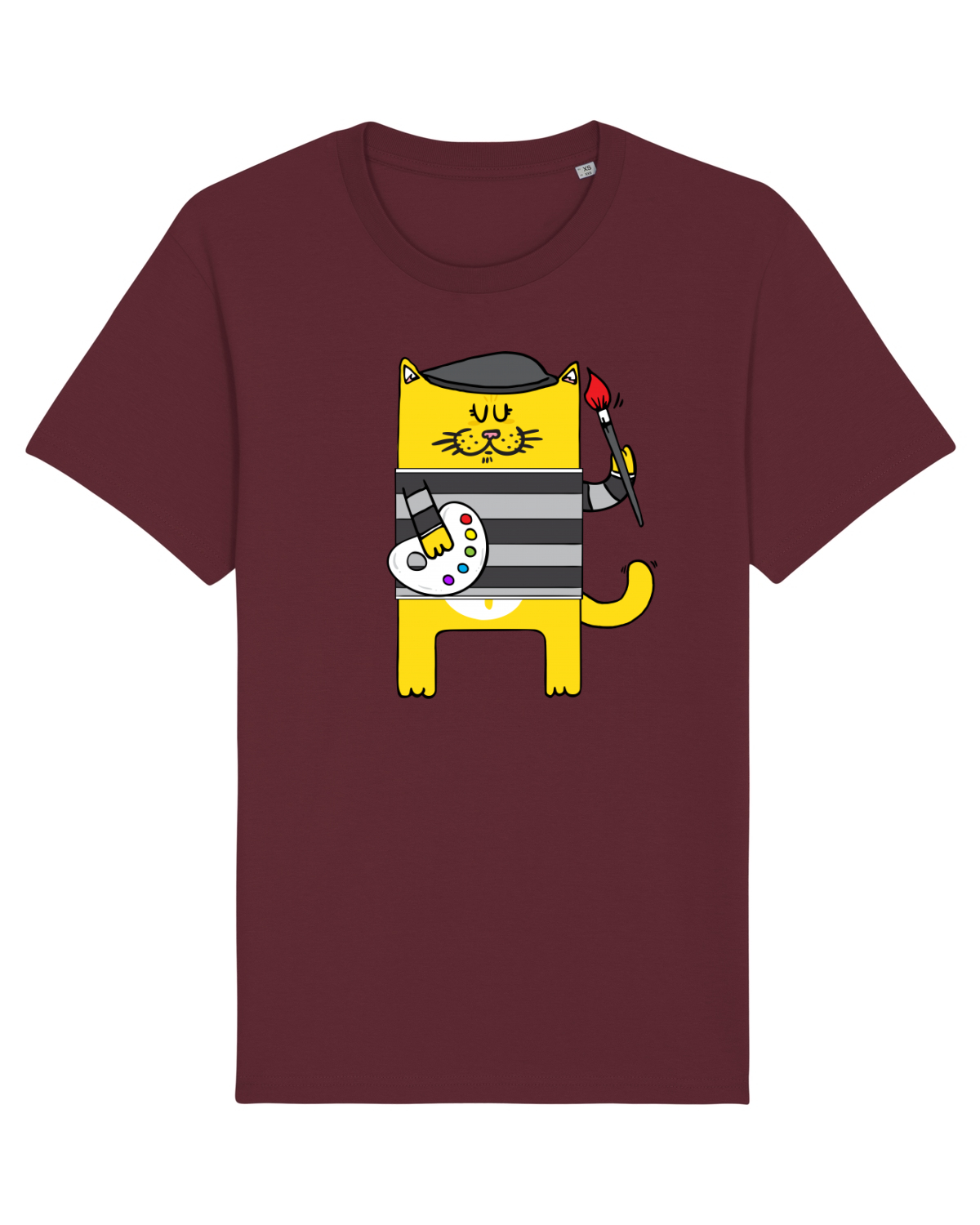 Tricou mânecă scurtă Unisex Rocker Burgundy