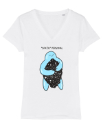 Spațiu personal Tricou mânecă scurtă guler V Damă Evoker