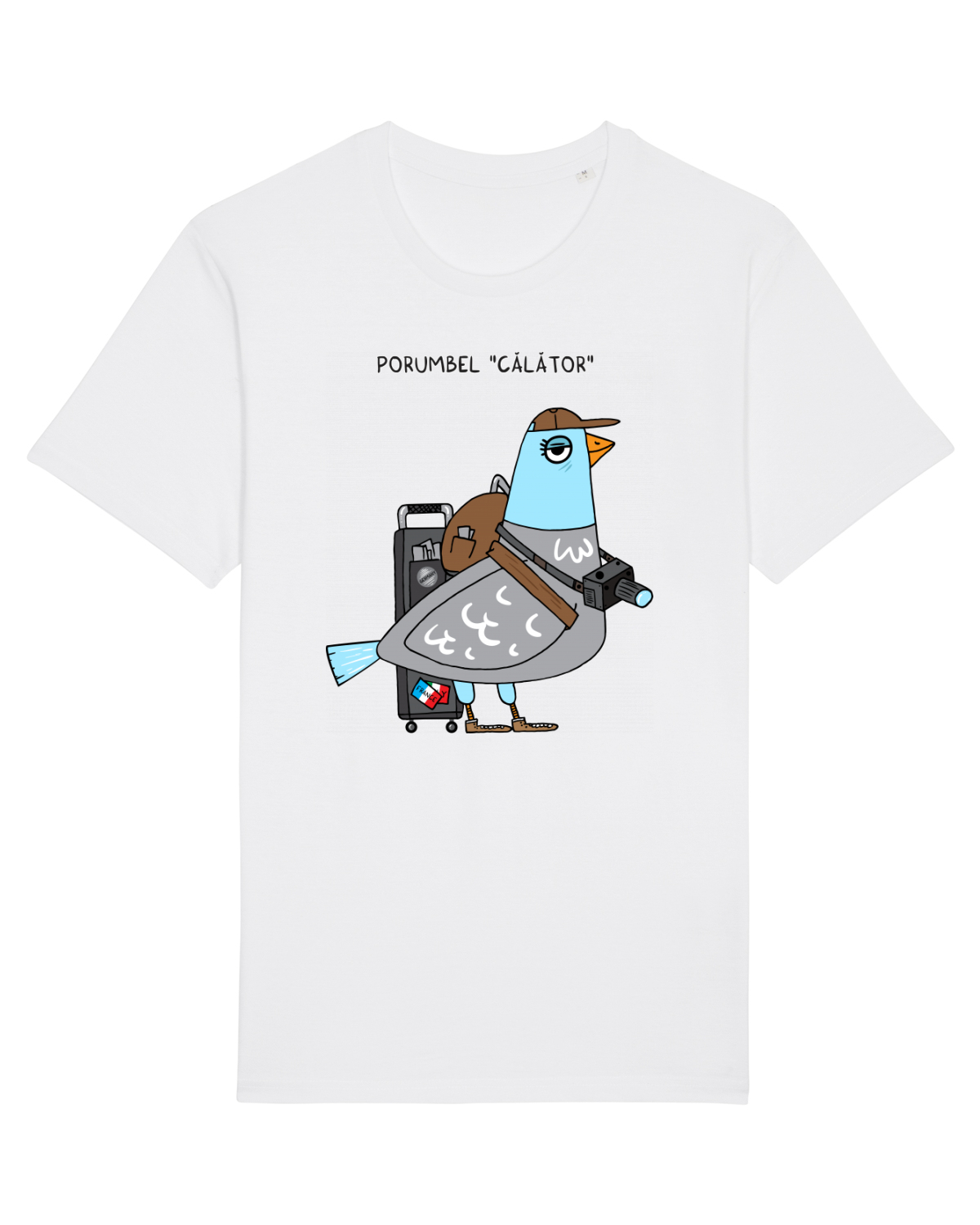 Tricou mânecă scurtă Unisex Rocker White