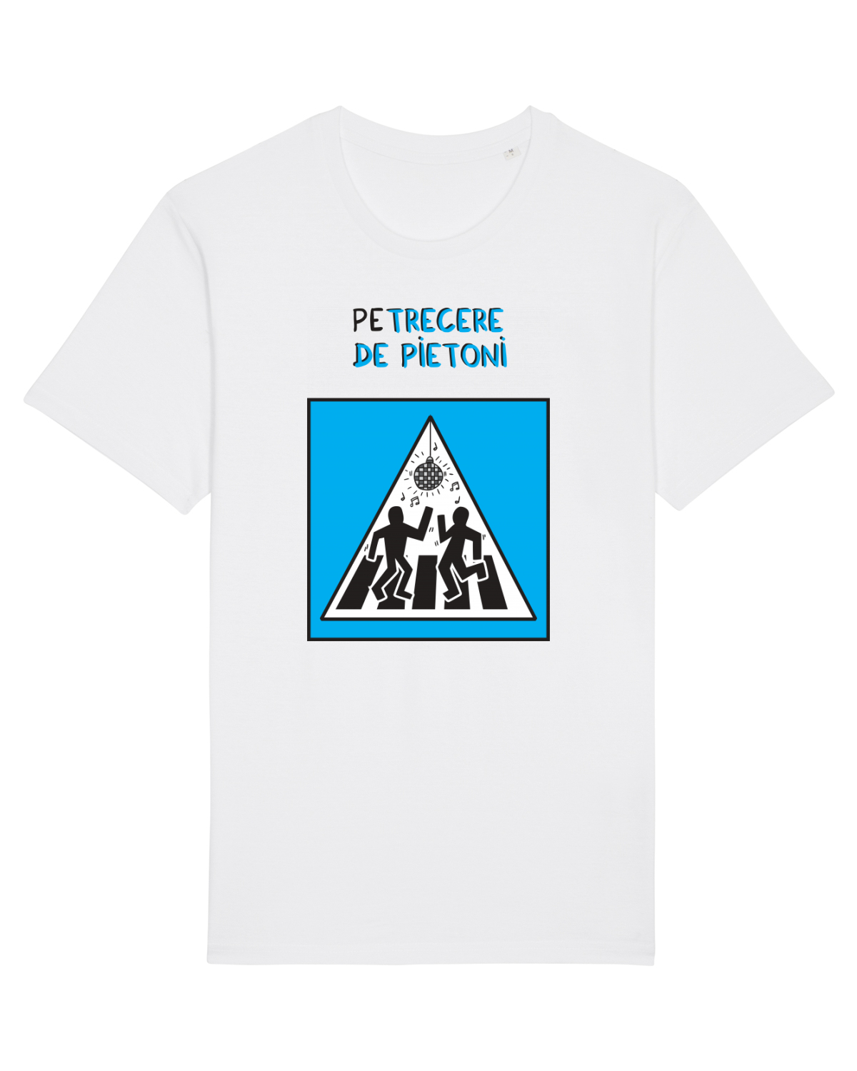 Tricou mânecă scurtă Unisex Rocker White