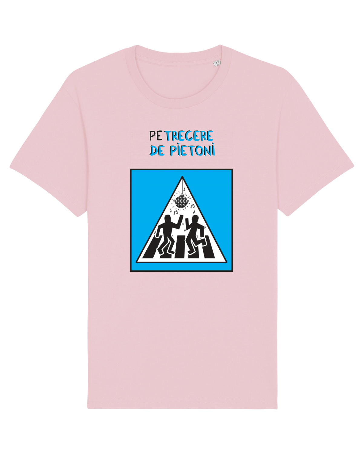 Tricou mânecă scurtă Unisex Rocker Cotton Pink