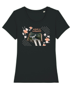 Fantasy nature Tricou mânecă scurtă guler larg fitted Damă Expresser