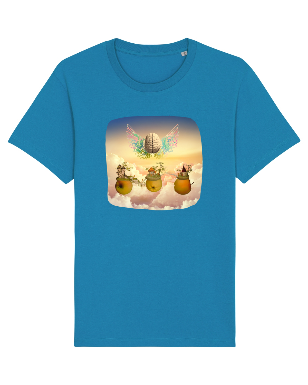 Tricou mânecă scurtă Unisex Rocker Azur