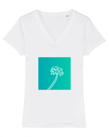 Summer Palmtree White