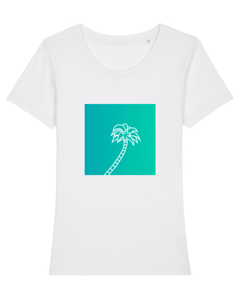 Summer Palmtree White