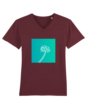 Summer Palmtree Burgundy