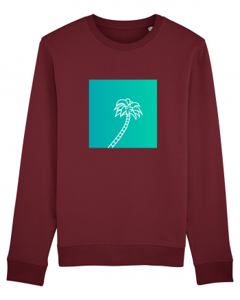 Summer Palmtree Burgundy